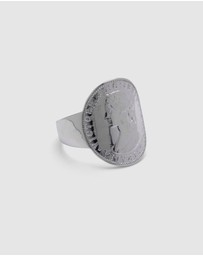 Von Treskow - Small Curved Coin Ring