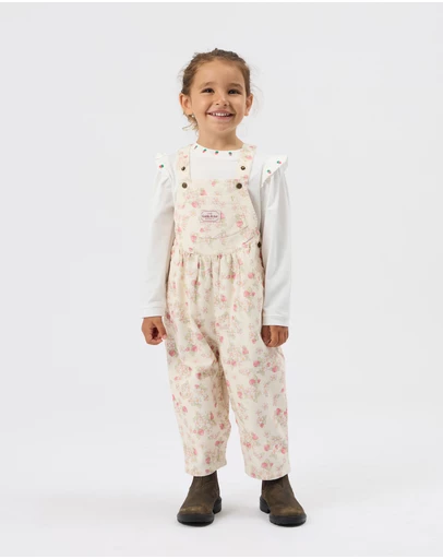 Goldie + Ace - Strawberry Fields Goldie Vintage Overalls - Babies-Kids