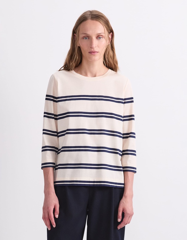 Sportscraft - Stripe Half Sleeve Mercerised Tee
