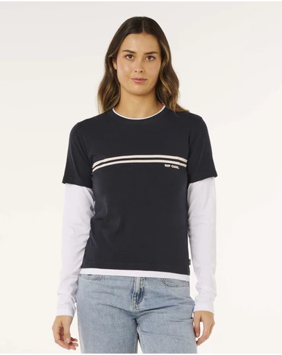 Rip Curl - Surf Revival Layered Long Sleeve Tee