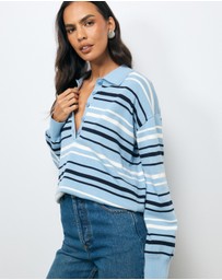 AERE - Elan Organic Cotton Stripe Polo