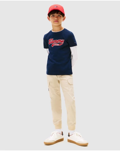 Tommy Hilfiger - Varsity Interlock SS T-Shirt - Teens