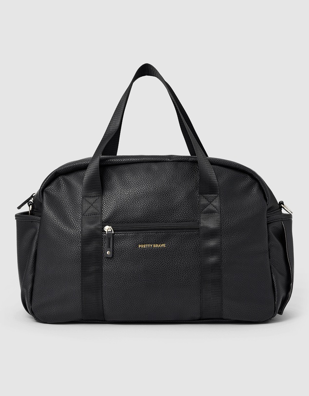 Pretty Brave - STELLA BABY BAG Black Pebbled