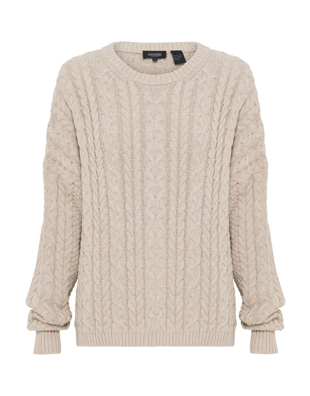 Oxford - Evie Cable Knit Crew Neck