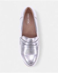 Mia Vita - Remi Casual Slip-On - Silver Snake