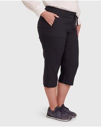 Sportscraft - Rosa Crop Linen Pant