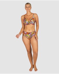 Baku Swimwear - Biarritz Ruched Mid Bikini Bottom