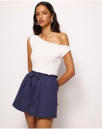 AERE - Harper Cotton Shorts