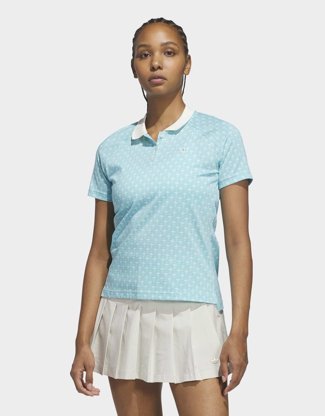 adidas Originals - Originals All Over Trefoil Polo Shirt Womens