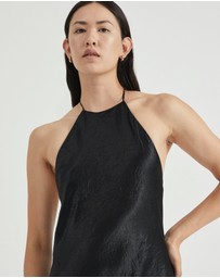 Third Form - Crush Bias Halter Dress