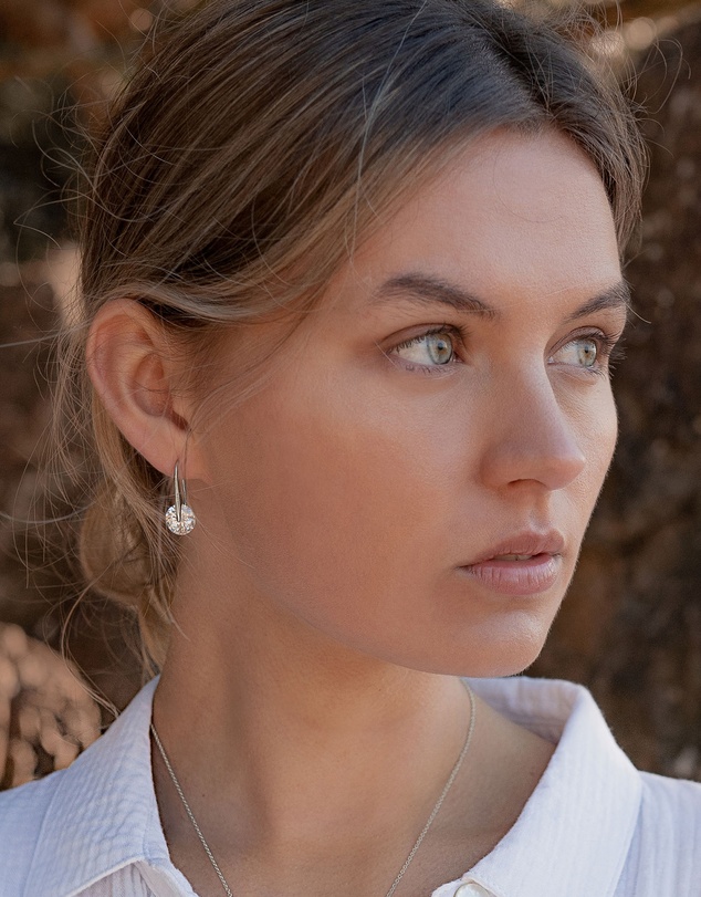 Mestige - Eclipse Earrings - Silver Plated