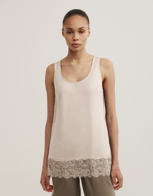 Witchery - Lace Hem Tank Top