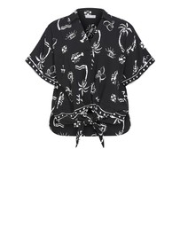 City Chic - Resort Border Print Shirt