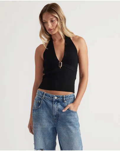 Decjuba - Tara Metal Detail Halter Tank