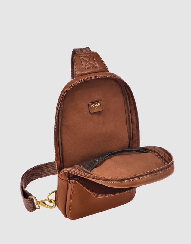 Fossil - Finn Brown Shoulder Bag