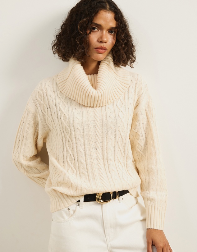 Atmos&Here - Zuri Cable Knit Sweater
