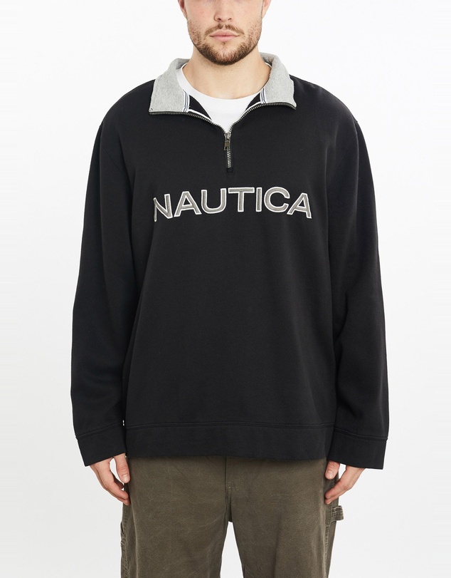 Vintage by The Real Deal - Pre Loved - Vintage Nautica Quarter Zip Sweatshirt