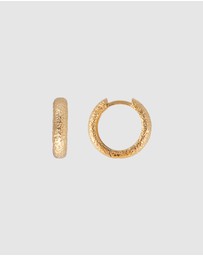 FAIRLEY - Antique Gold Midi Hoops