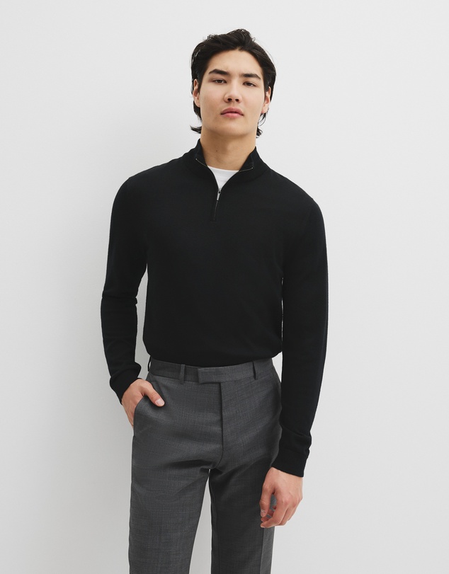 Country Road - Australian Merino Long Sleeve Vam Half Zip Knit