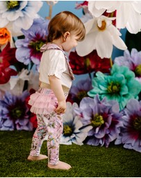 Fleur Harris - 'Fairyland' Fabulous Frilled Legging in Pink Lavender