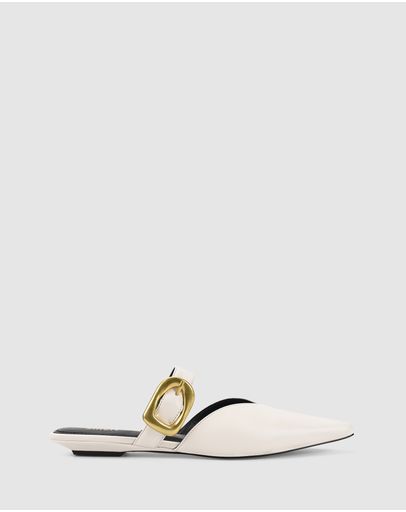 Chalk White Leather