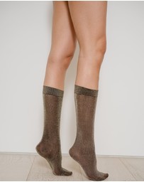 High Heel Jungle - Glitterati Tall Socks