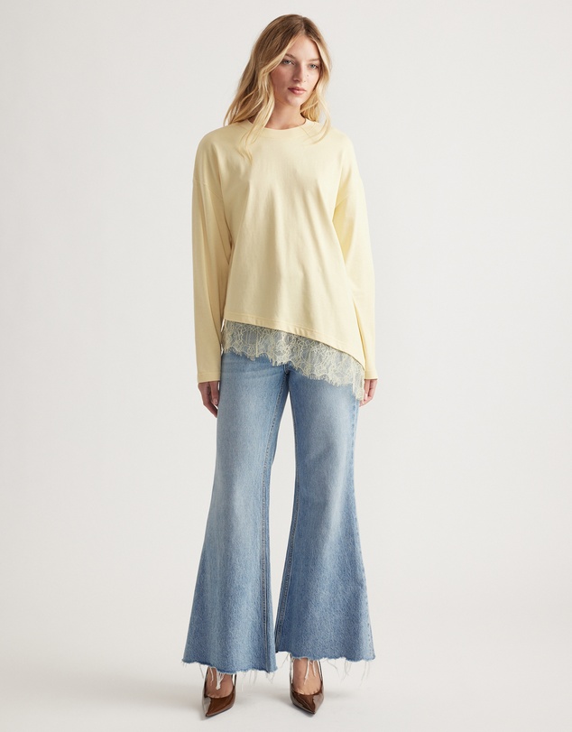 Decjuba - Sofia Lace Trim Long Sleeve