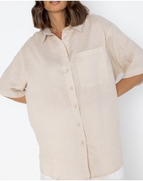 ALEXANDRA - Rogue Shirt Linen Stone