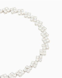 Lovisa - Silver Cubic Zirconia Rectangular Tennis Bracelet