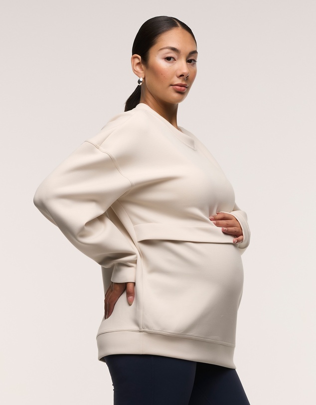 Soon Maternity - Oversized Feeding Zip Jumper
