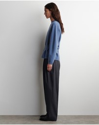 COS - Belt-Detail Merino Wool Jumper