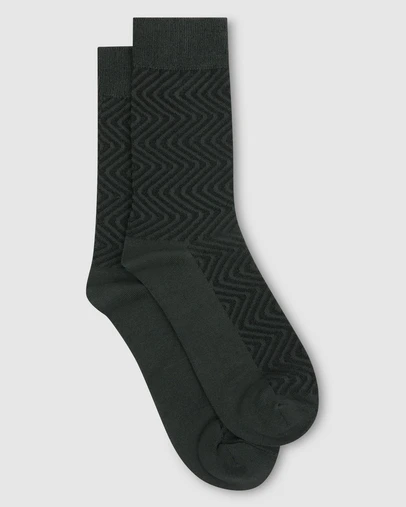 yd. - Zigzag Textured Bamboo Sock