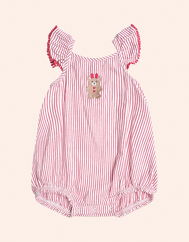 Huxbaby - Gingerbread Frill Playsuit - Babies