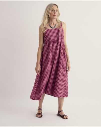 Gingham Check Burnt Umber