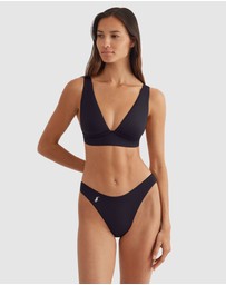 Polo Ralph Lauren - Signature Solids Scoop Waist High Leg Bikini Bottom