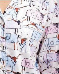 Sant And Abel - Women's Drawbertson Longhorns Long PJ Set