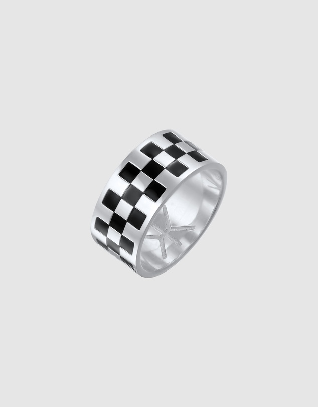 Kuzzoi - ICONIC EXCLUSIVE - Ring Male Silver 925 Sterling Silver Enamel