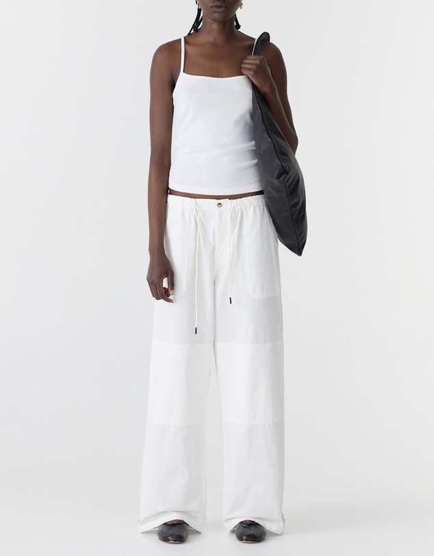 Bassike - Crushed Cotton Workwear Pants