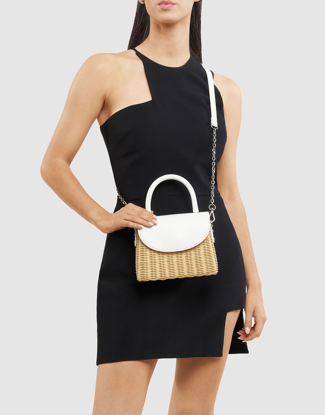 Olga Berg - Elle Wicker Top Handle