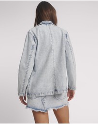 ONE TEASPOON - Boyfriend Denim Blazer - Bahama Blue
