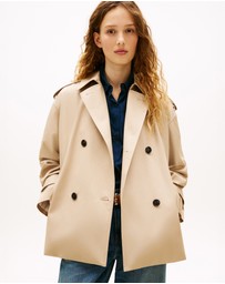 Tommy Hilfiger - Water Repellent Relaxed Short Trench Coat