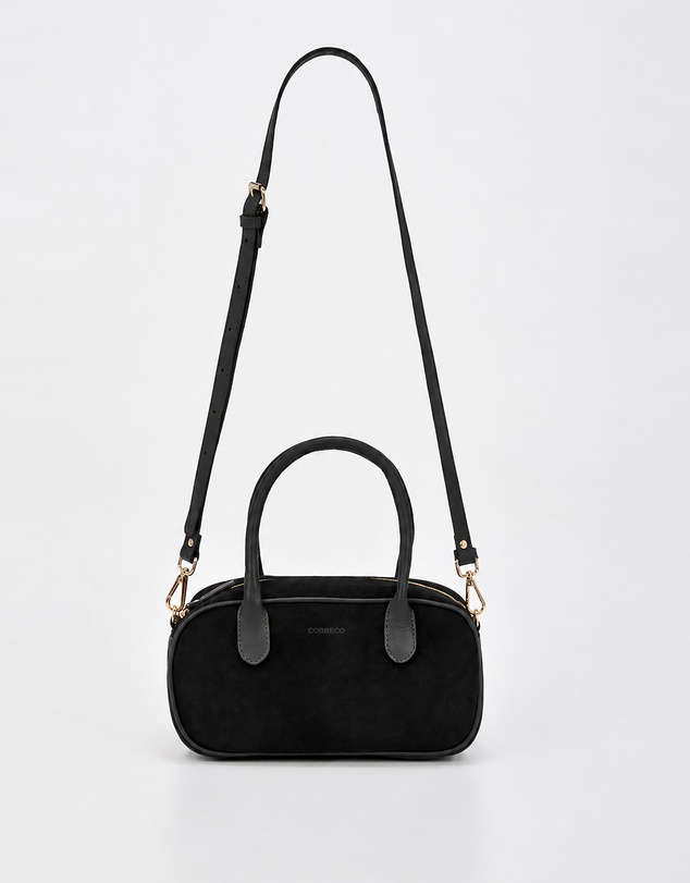 Cobb & Co - Elwood Suede Leather Crossbody Bowler Bag