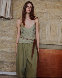 M.N.G - Embroidered Applique Top