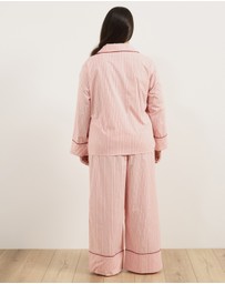 Atmos&Here Curvy - Riley Stripe Cotton PJ Set
