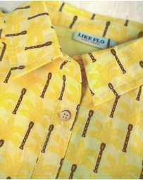 Like FLO - Palm Tree Print Shirt Dress - Kids-Teens