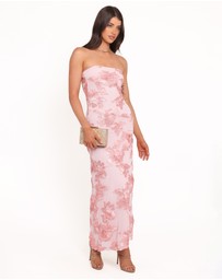 Petal & Pup - Adriel Strapless Maxi Dress - Pink