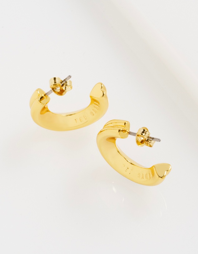Ted Baker - HILYA: Hidden Heart Small Hoop Earrings