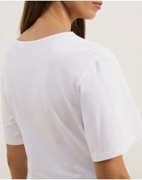 Atmos&Here - Short Sleeve Tie Waist T-Shirt