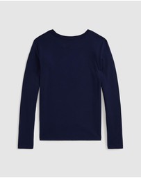 Polo Ralph Lauren - Dog-Print Cotton Long-Sleeve Tee - ICONIC EXCLUSIVE - Teens