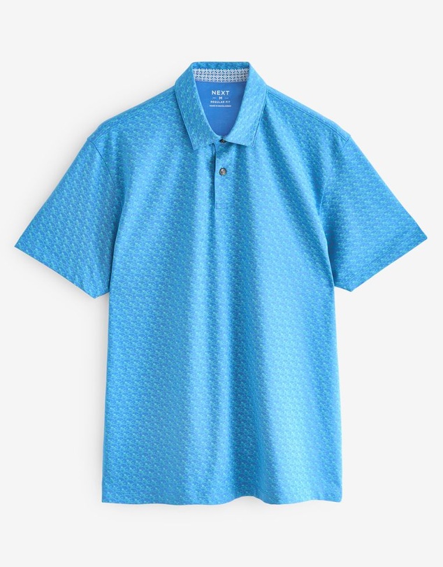 NEXT - 100% Cotton Print Polo Shirt